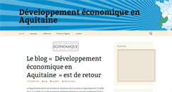 Desktop Screenshot of developpement-economique.fr