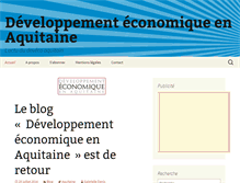 Tablet Screenshot of developpement-economique.fr